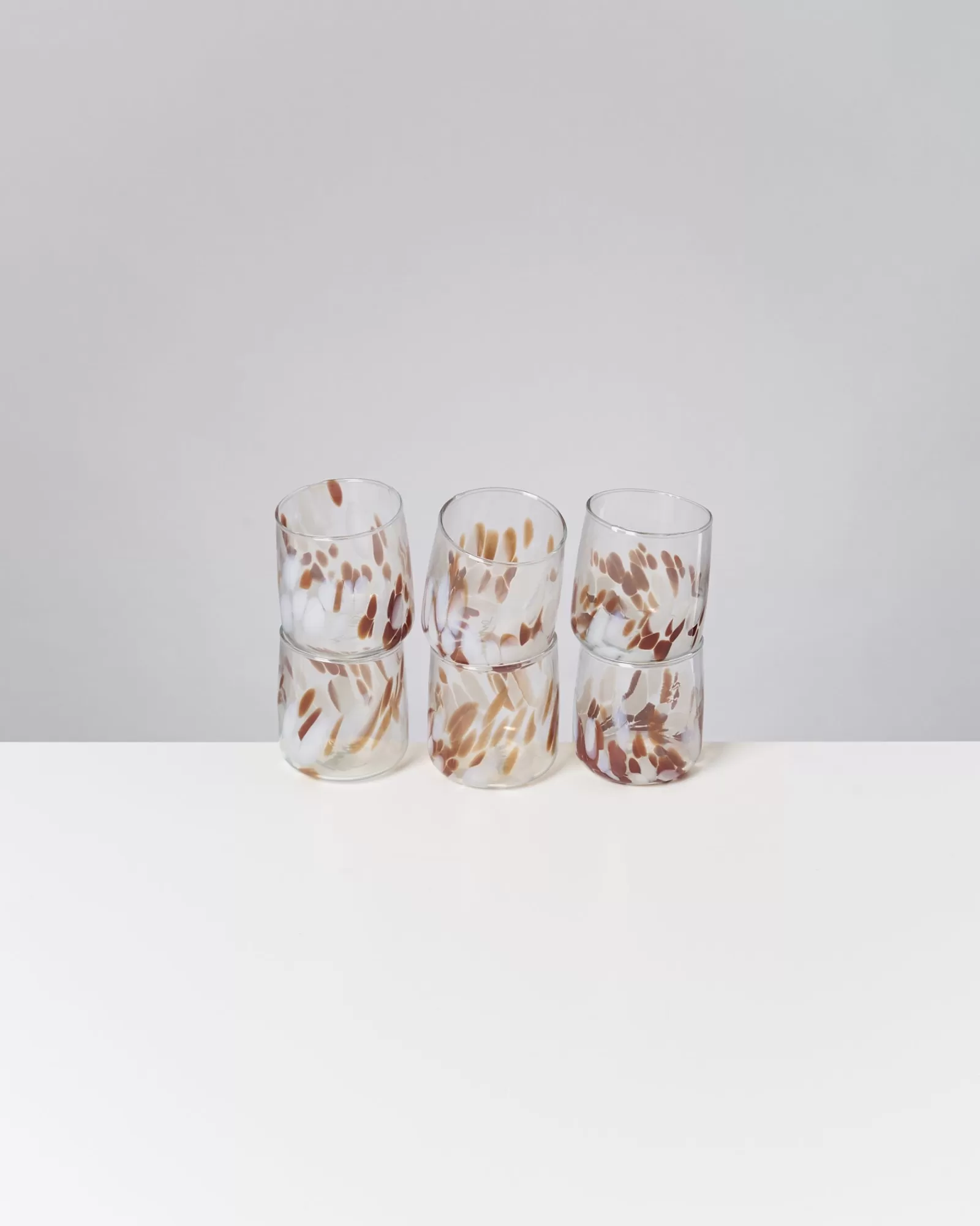 Motel a Miio Alegria 6er Set Glas Klein big drops bernstein sand Cheap