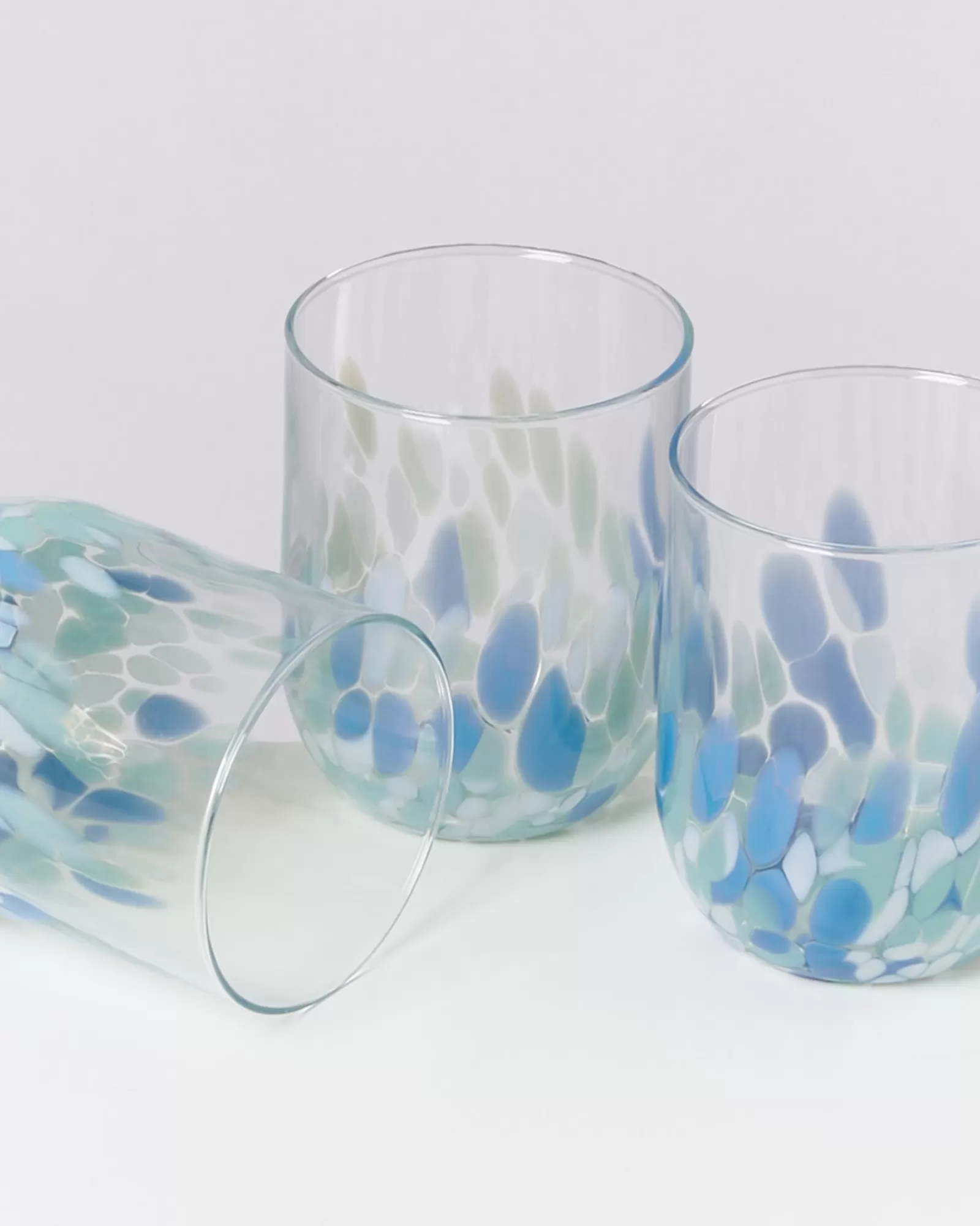 Motel a Miio Alegria - Glass Large drops blue white New