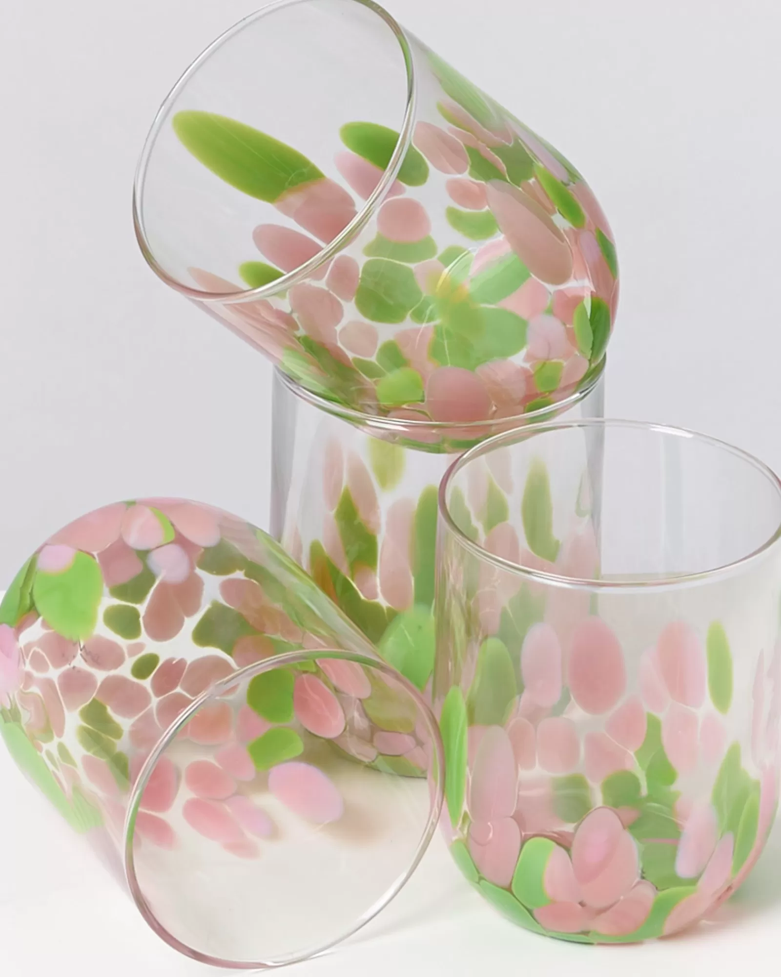 Motel a Miio Alegria - Glass Large drops pink green Cheap