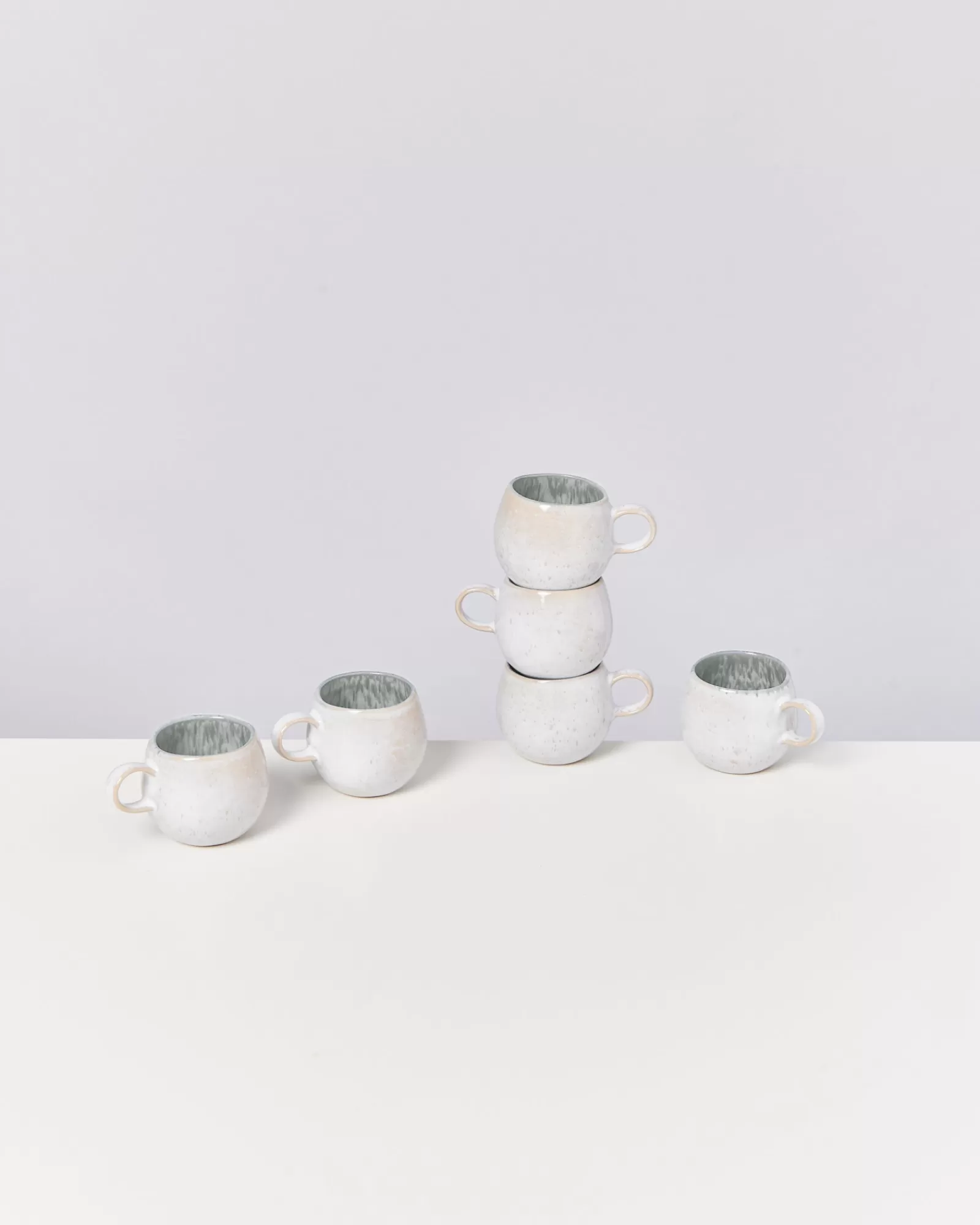 Motel a Miio Areia - Set Of 6 Espressomugs Grey Gray Shop