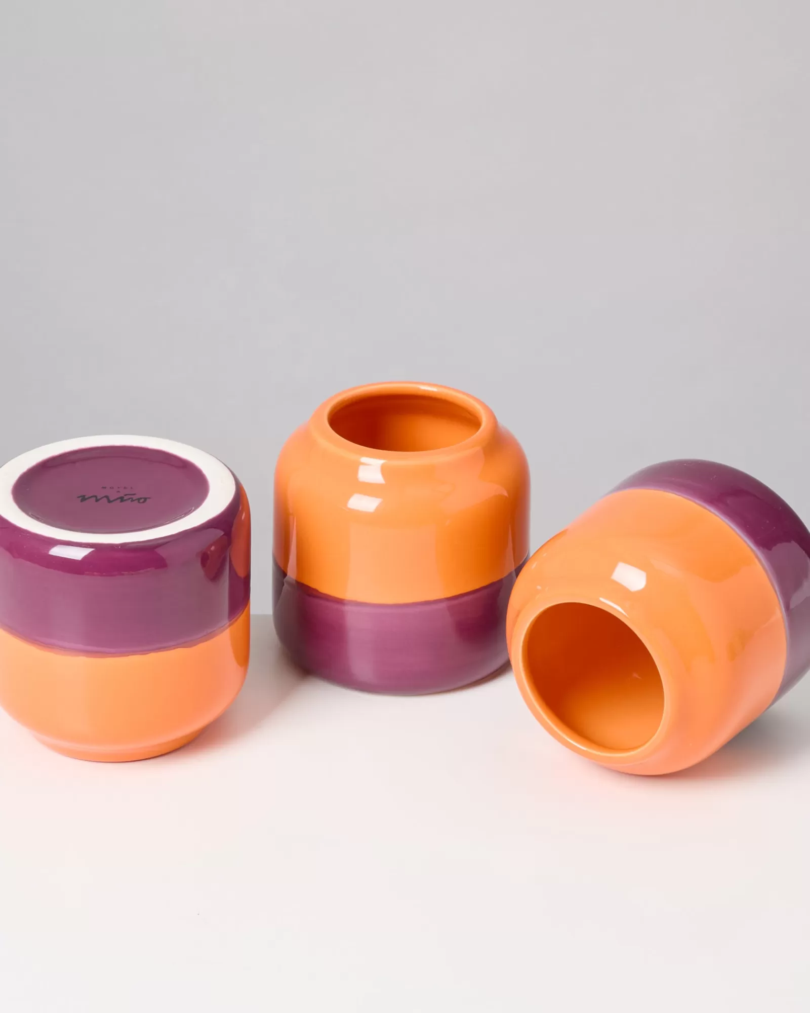 Motel a Miio Bebé Vase orange dark lilac New