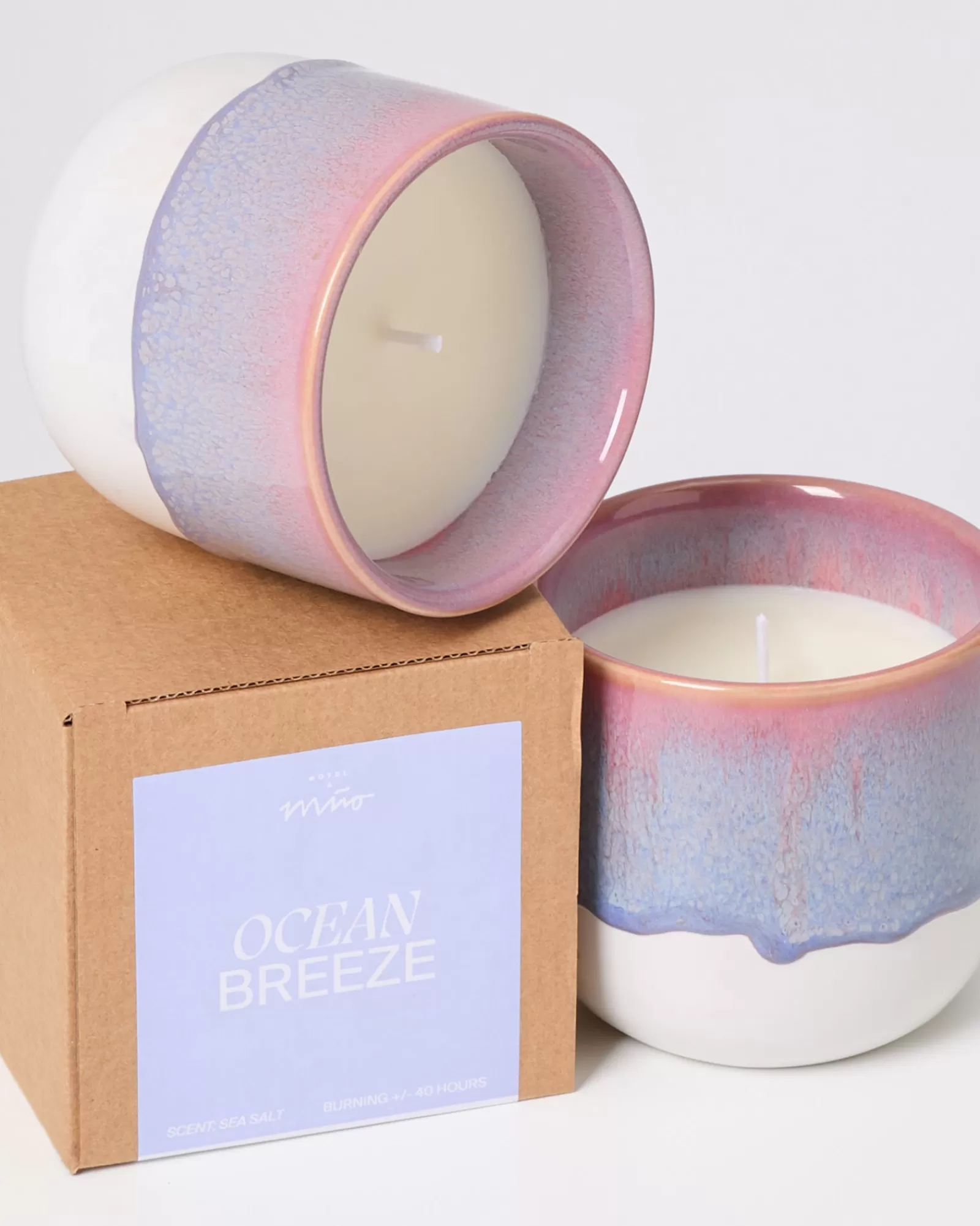 Motel a Miio Coimbra - Scented Candle “Ocean Breeze” lilac pink New
