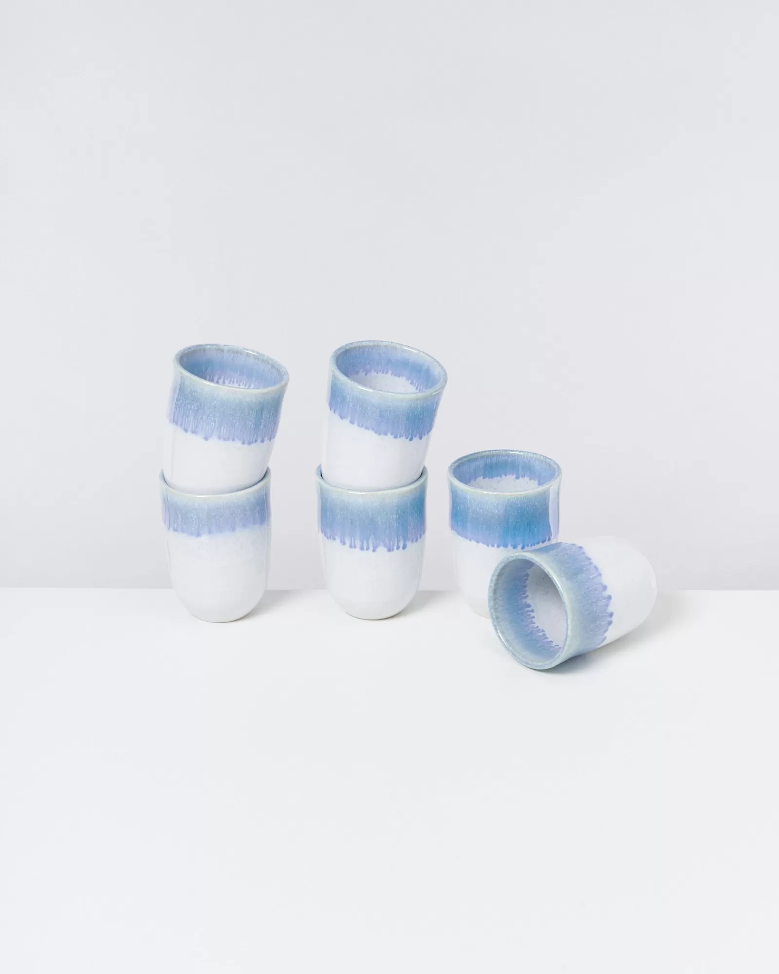 Motel a Miio Copa Alto - Set Of 6 Cups Big Blue blau weiß Online
