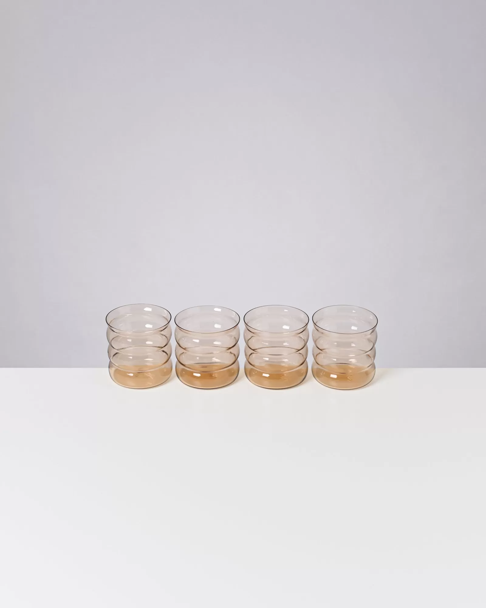 Motel a Miio Joia 4er Set Glas Bubble bronze New