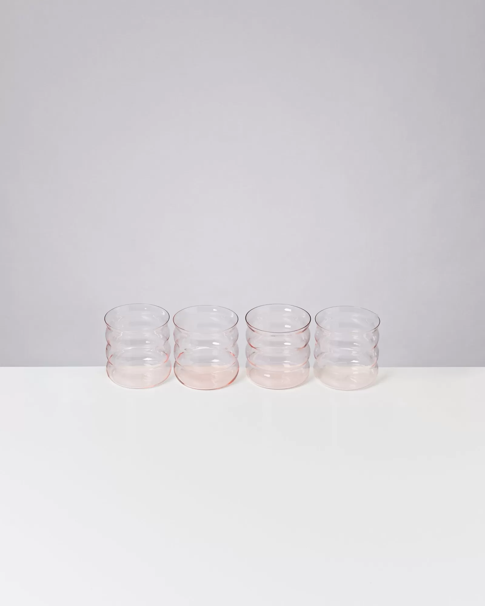 Motel a Miio Joia 4er Set Glas Bubble pink opal Store