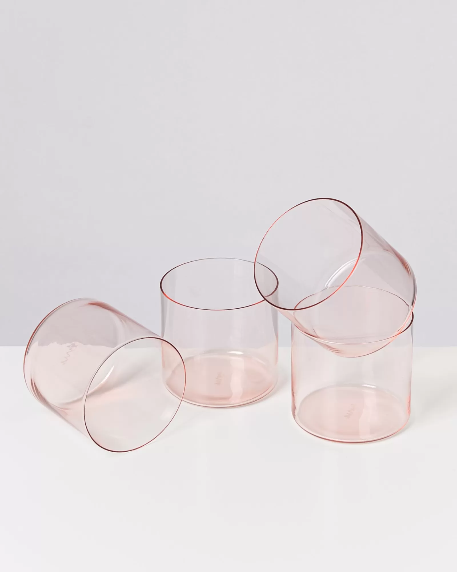 Motel a Miio Joia 4er Set Glas Klein pink opal Flash Sale