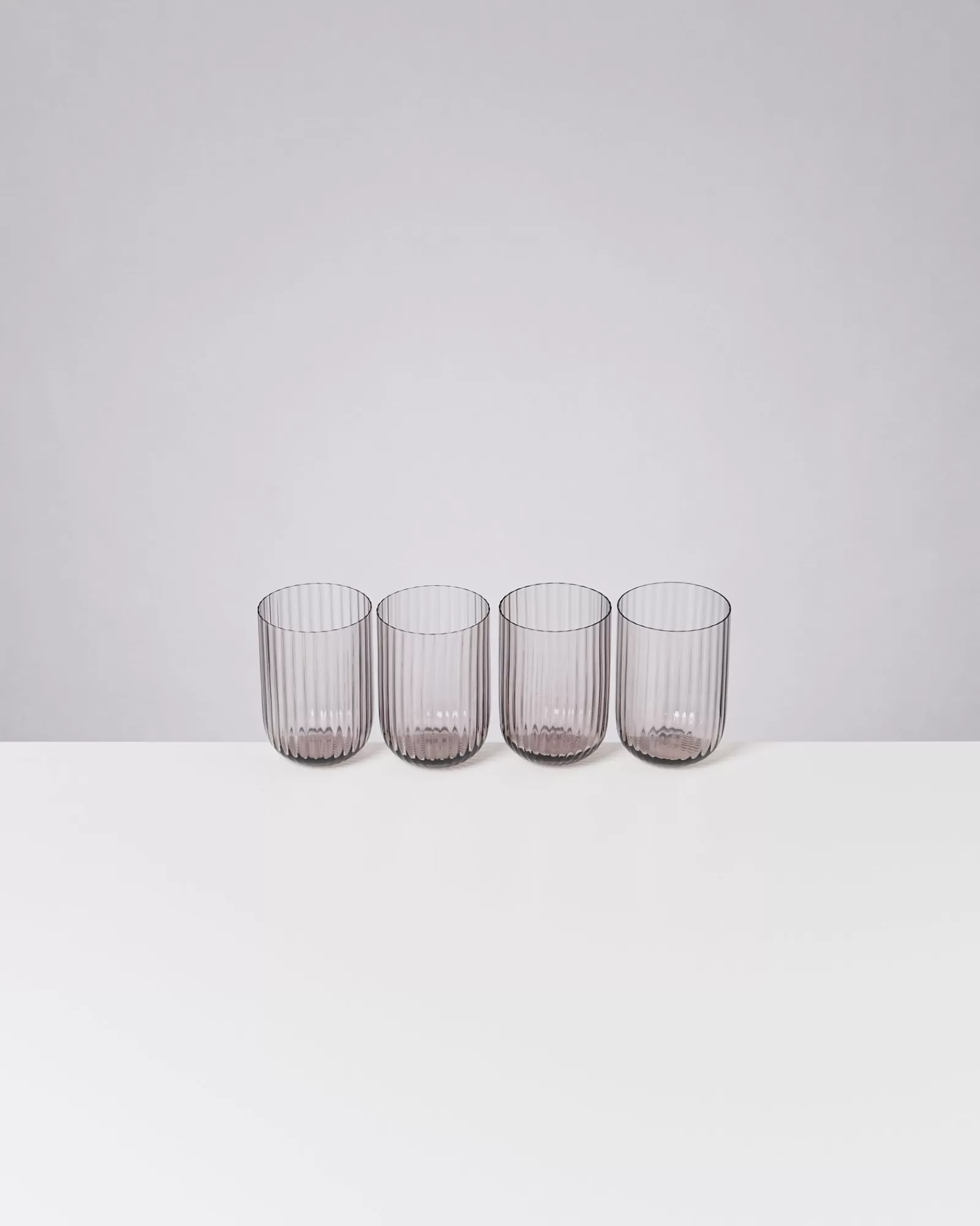 Motel a Miio Joia 4er Set Glas Riffled amethist Hot