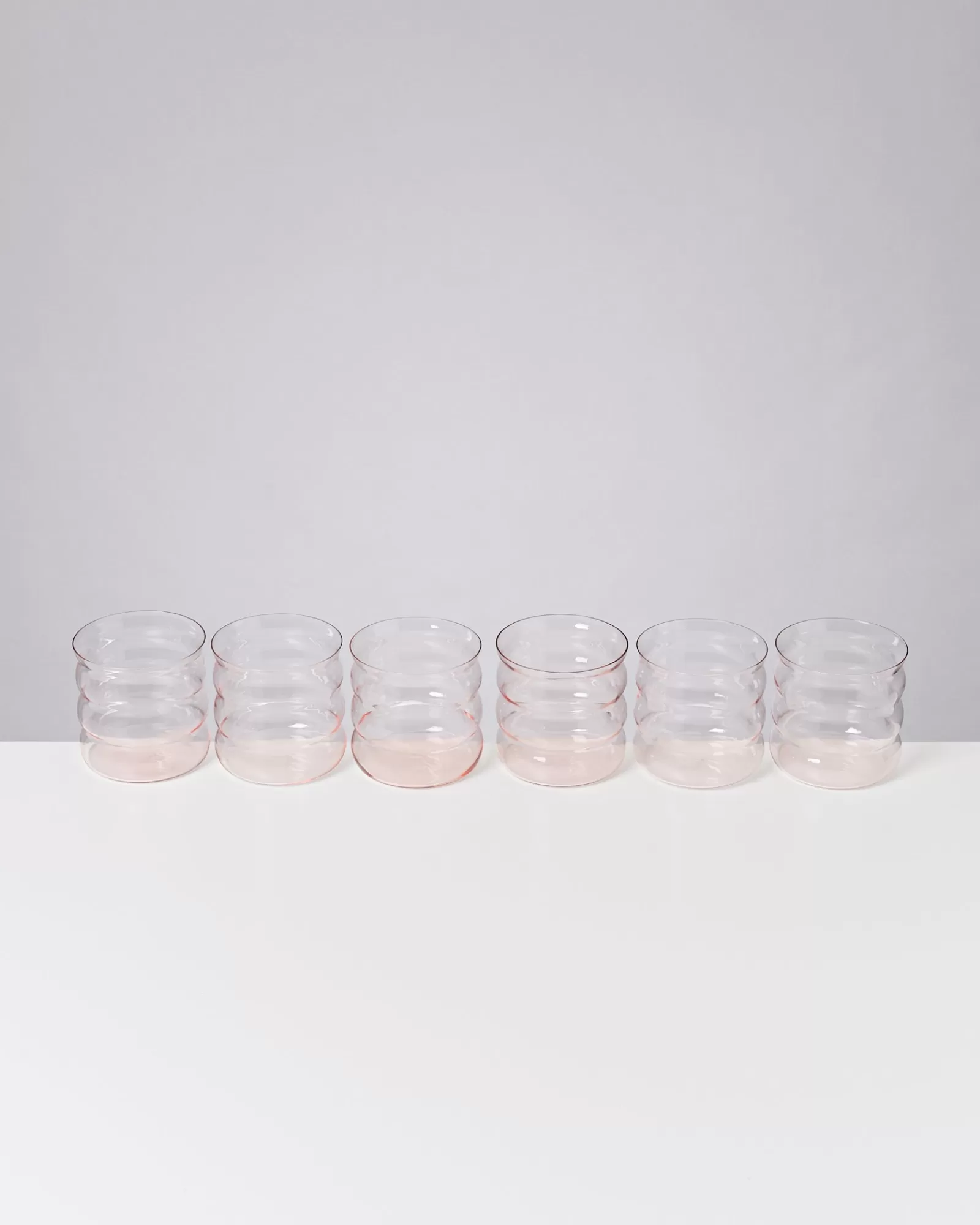 Motel a Miio Joia 6er Set Glas Bubble pink opal Store