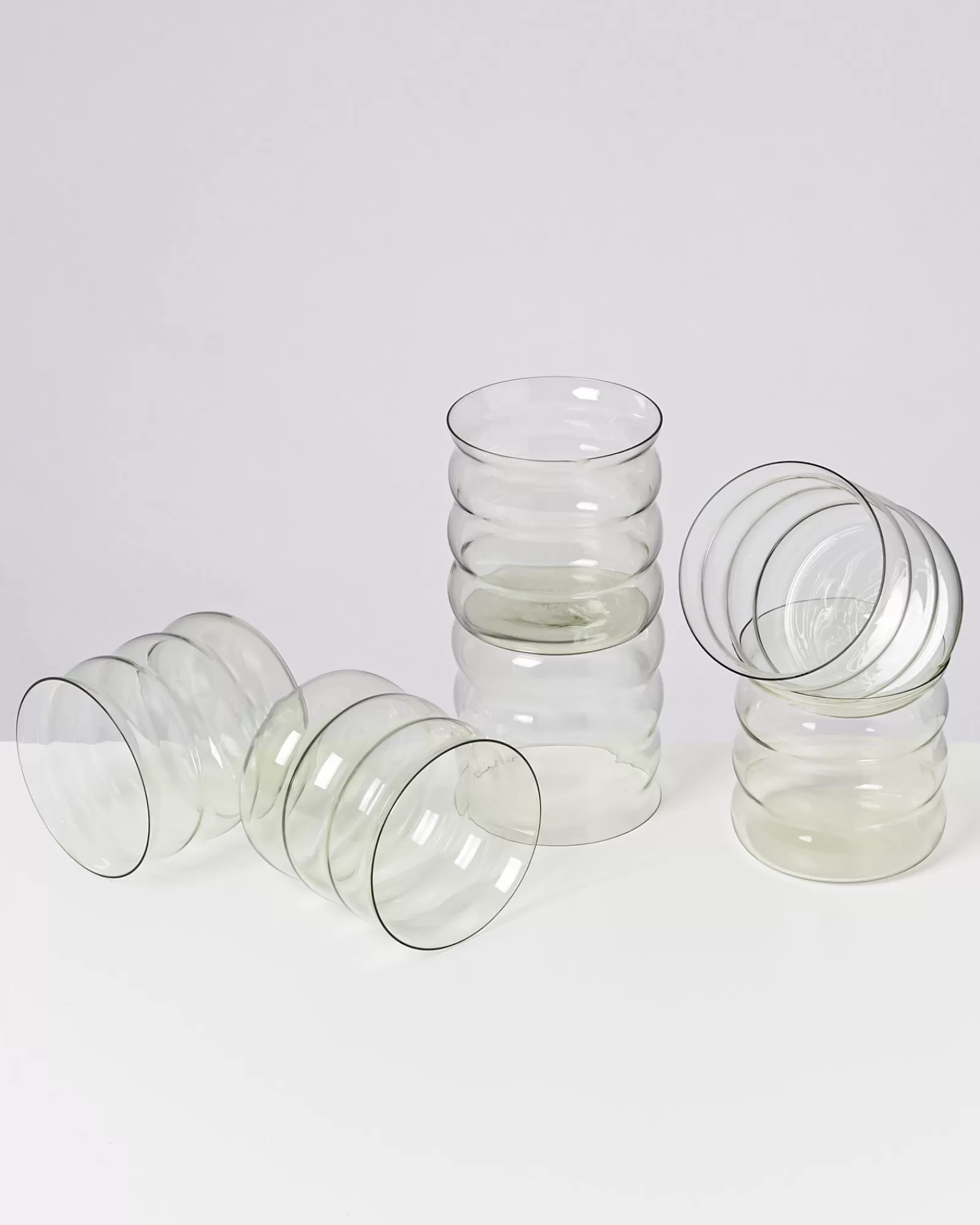 Motel a Miio Joia 6er Set Glas Bubble smaragd Discount