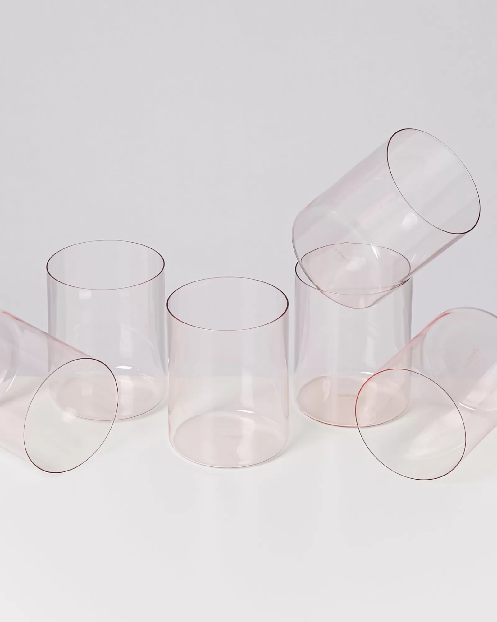 Motel a Miio Joia 6er Set Glas Groß pink opal Sale