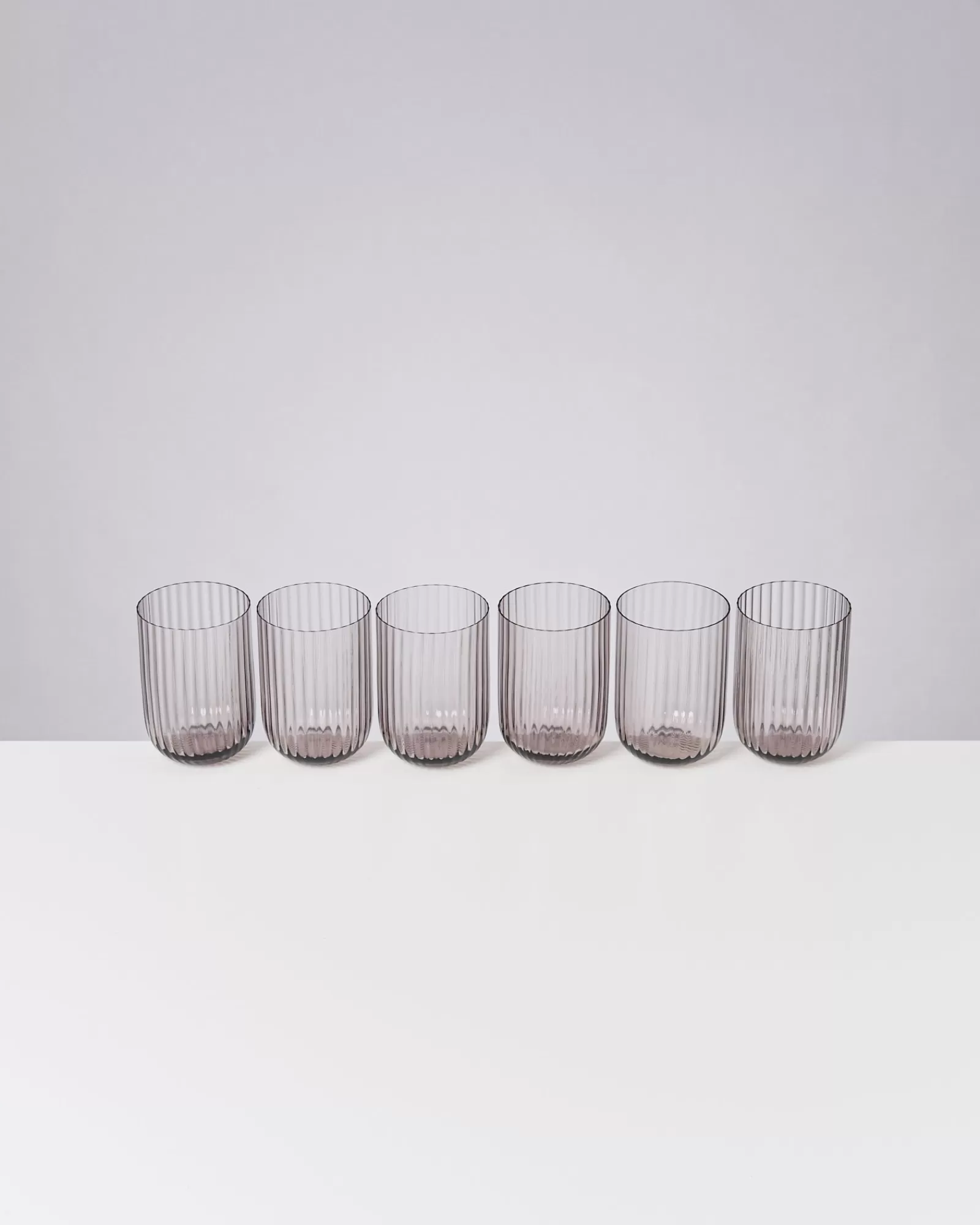 Motel a Miio Joia 6er Set Glas Riffled amethist Outlet