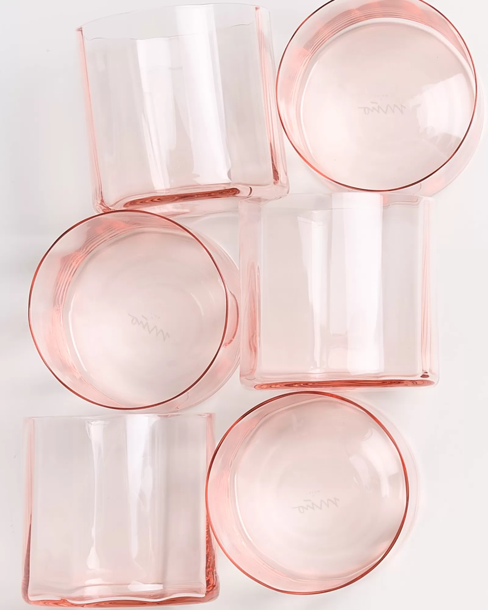 Motel a Miio Joia - Set Of 6 Glasses Flower pink opal Best