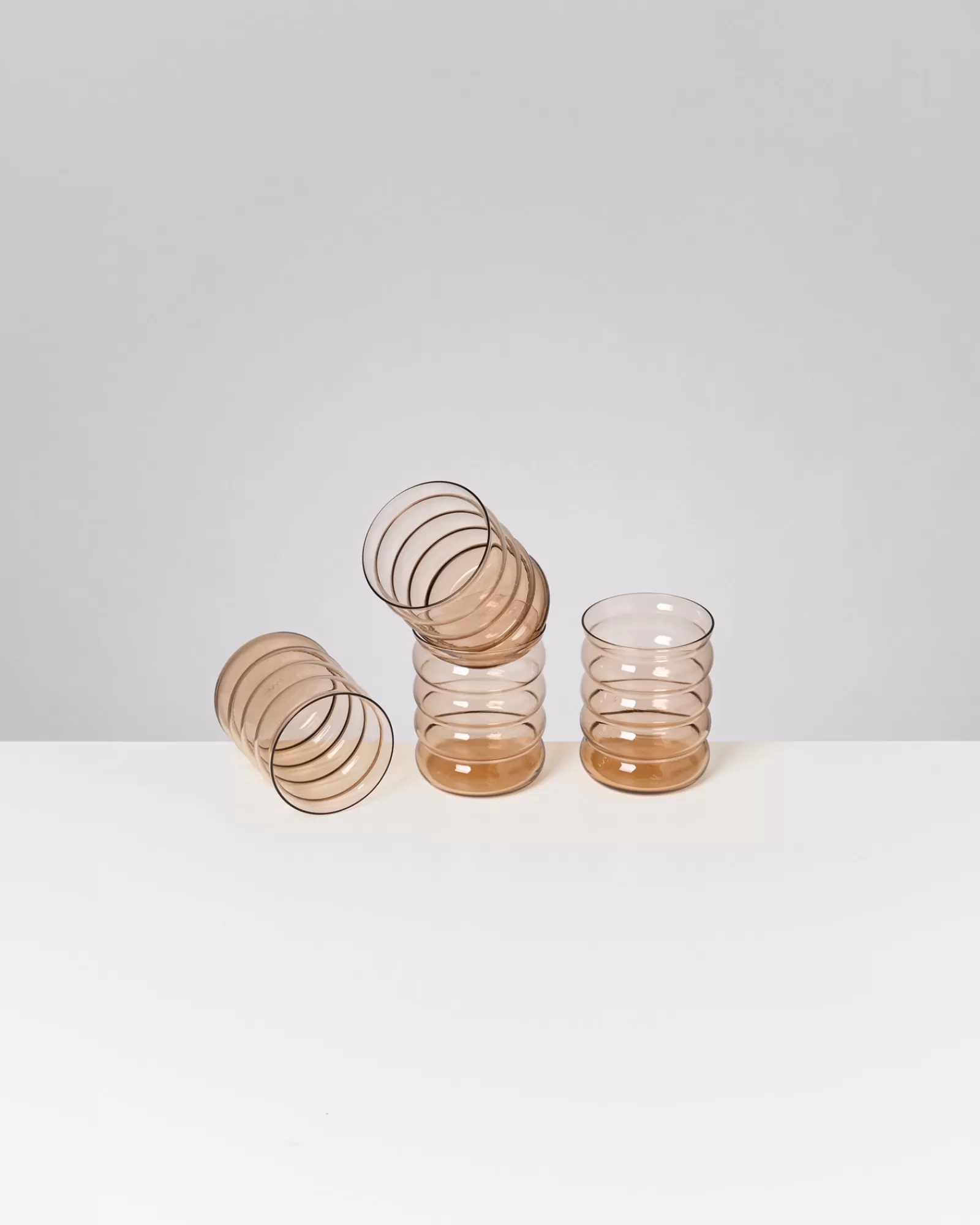 Motel a Miio Joia -Set Of 4 Glasses Large Bubble bronze Fashion