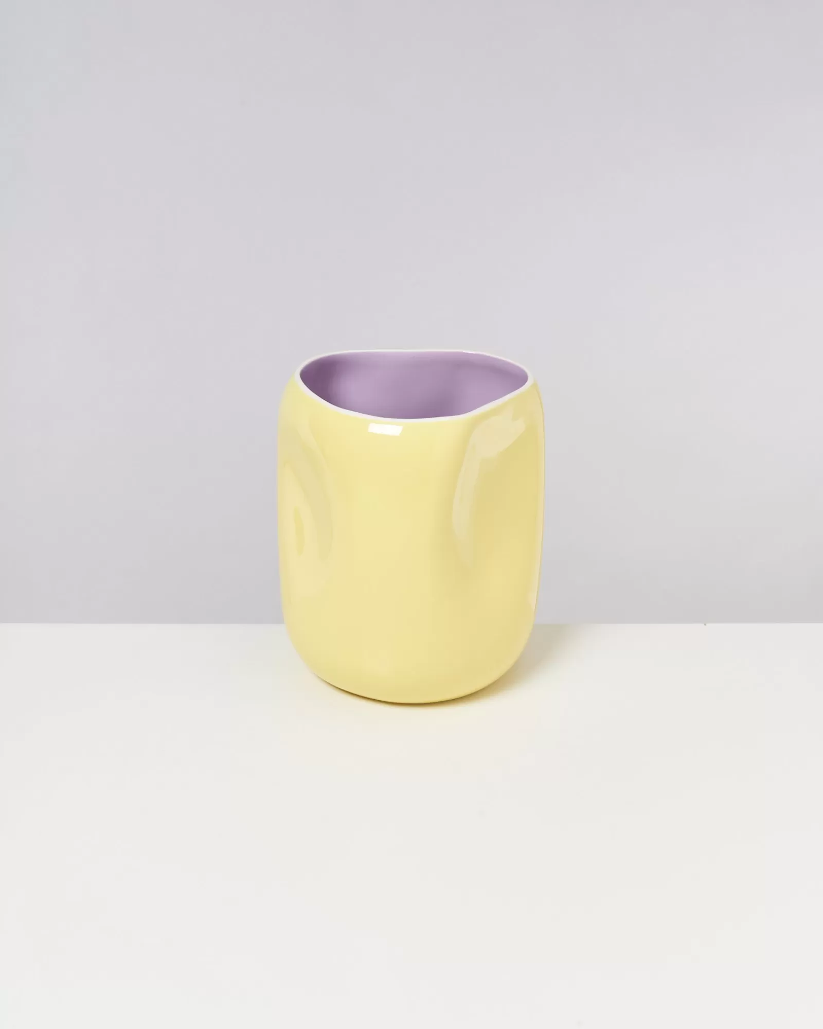 Motel a Miio João Vase L Yellow Lilac gelb lila Fashion