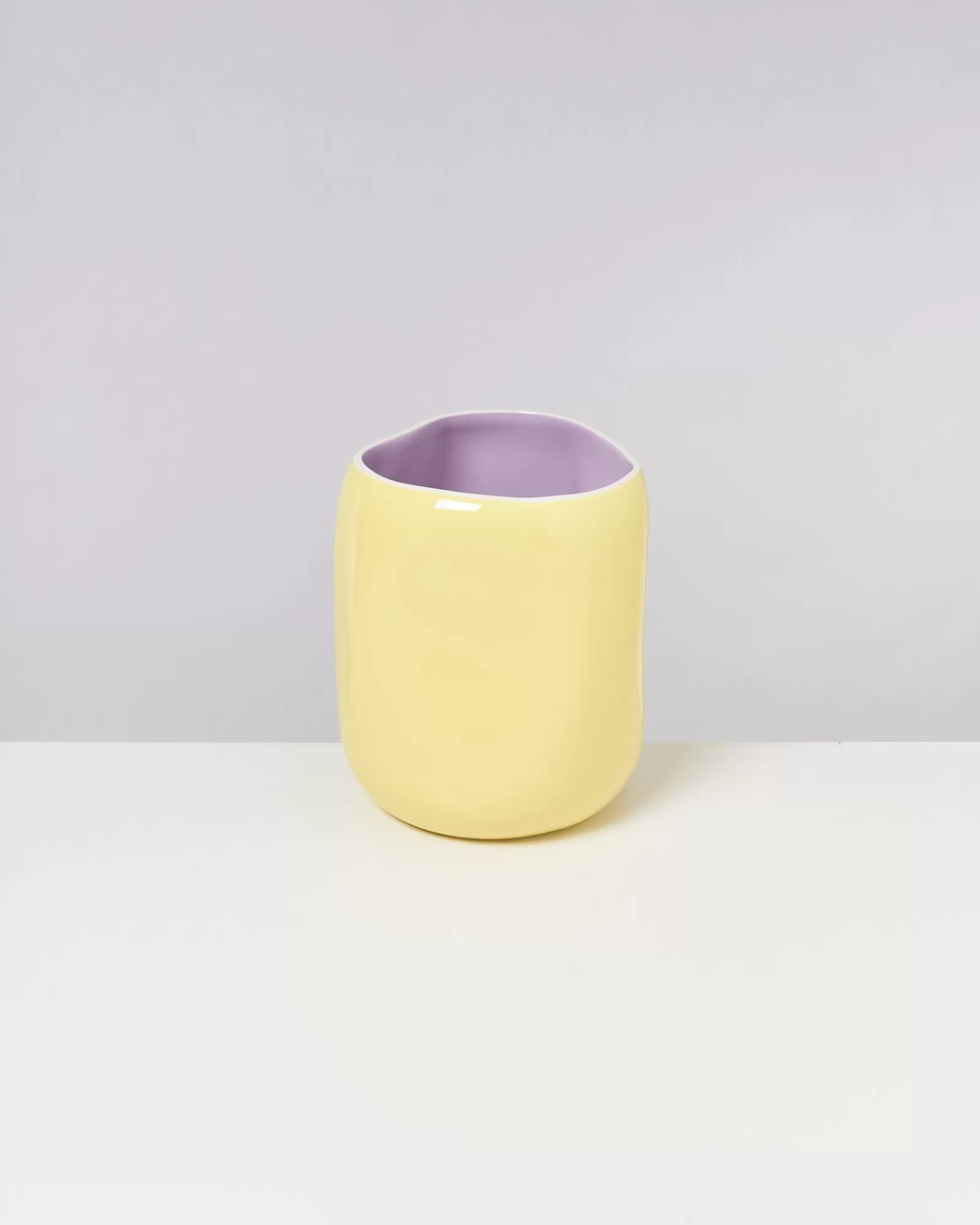 Motel a Miio João Vase L Yellow Lilac gelb lila Fashion
