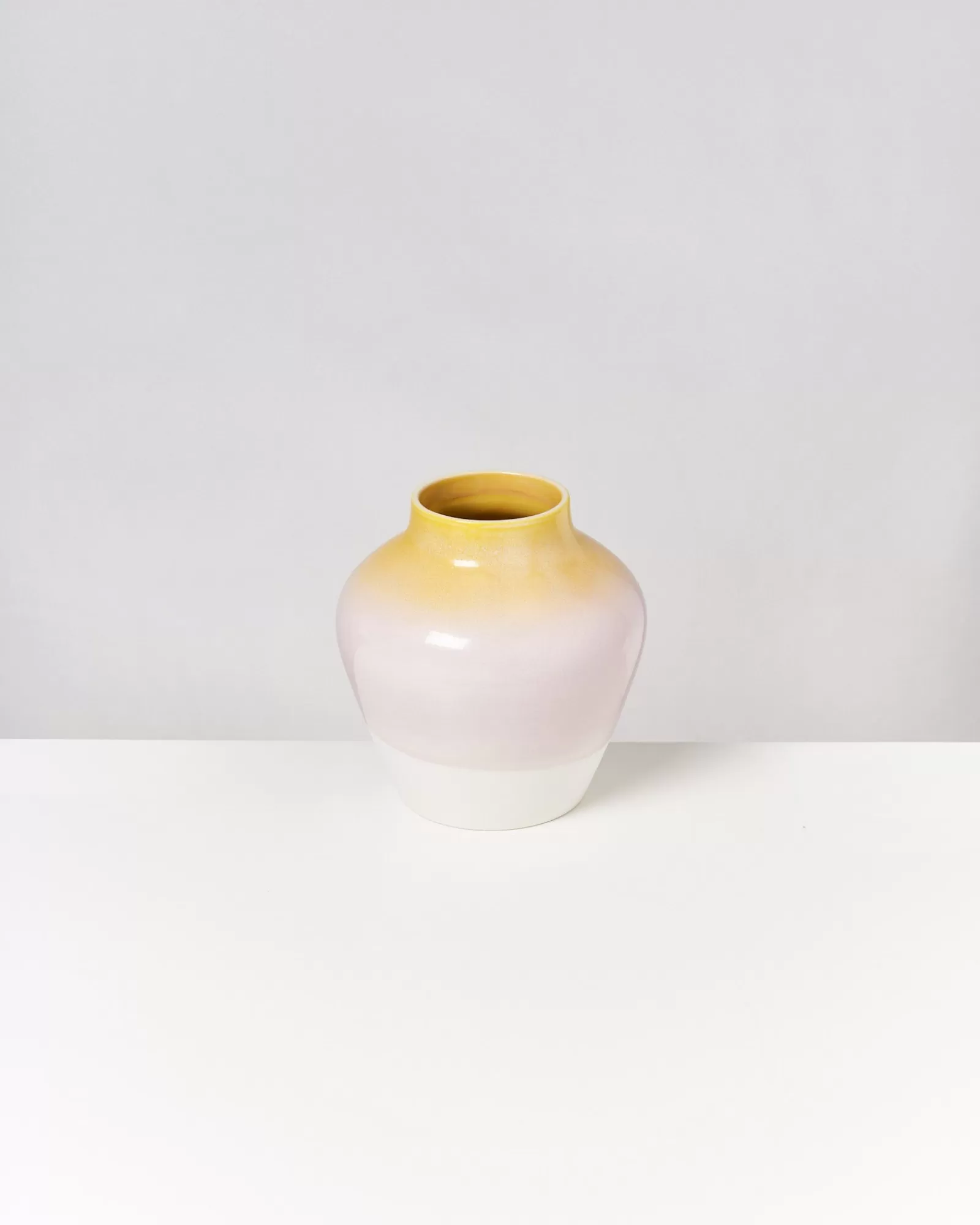 Motel a Miio Madalin Vase - Yellow Rose Speckled yellow speckled with pink Outlet
