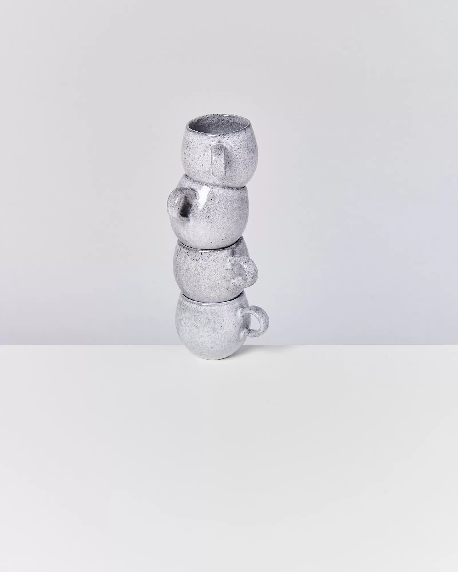 Motel a Miio Mae - Set Of 4 Mugs Small Grey Gray Hot