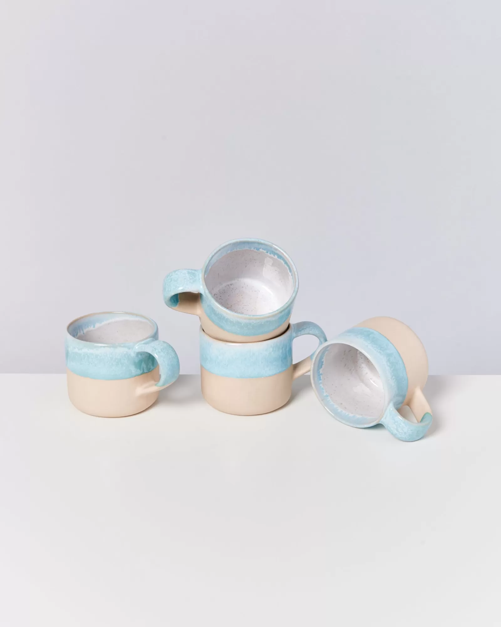 Motel a Miio Nódoa - Set Of 4 Mugs blue dipped Best Sale
