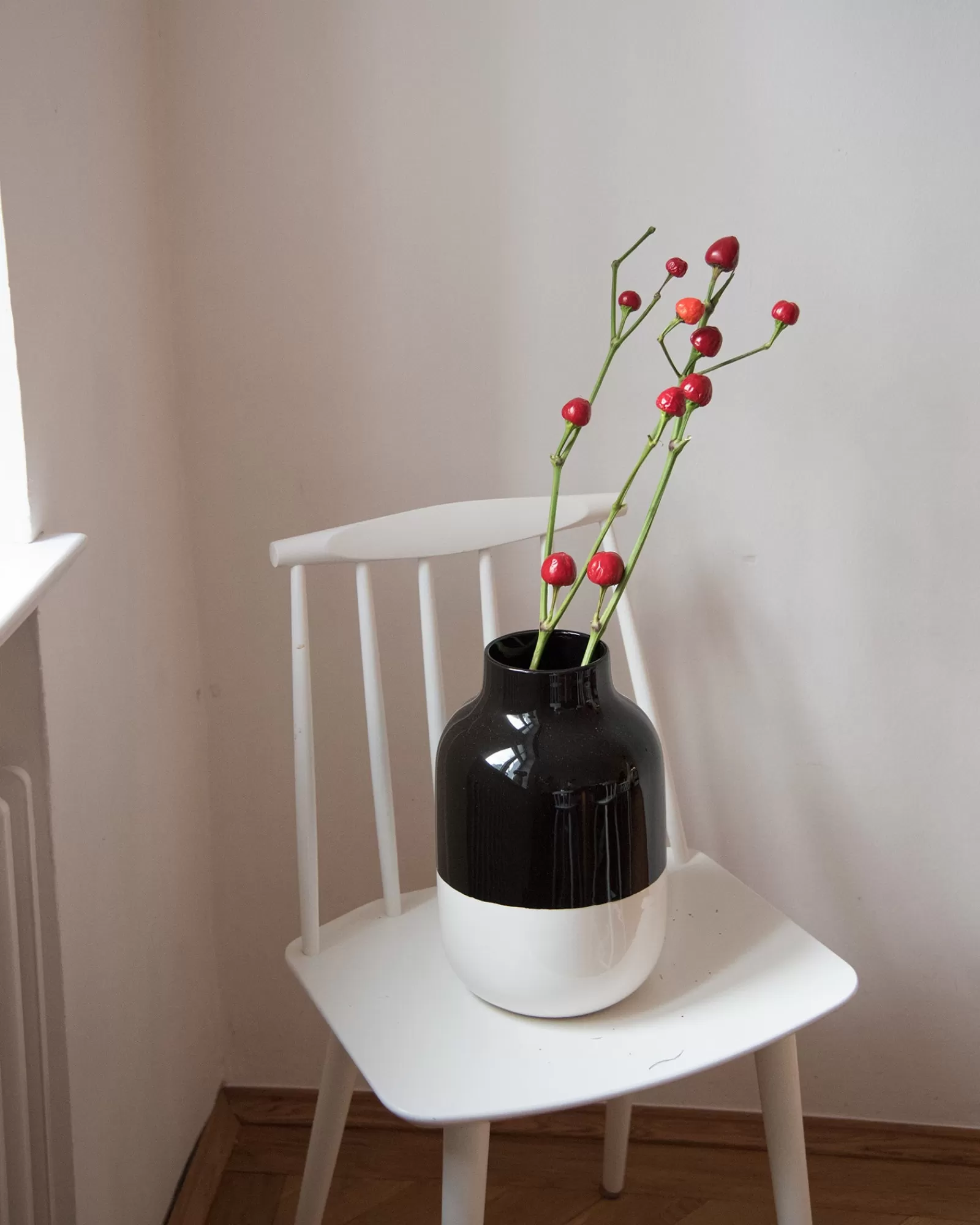 Motel a Miio Nuno Vase L - Black White black-and-white Hot