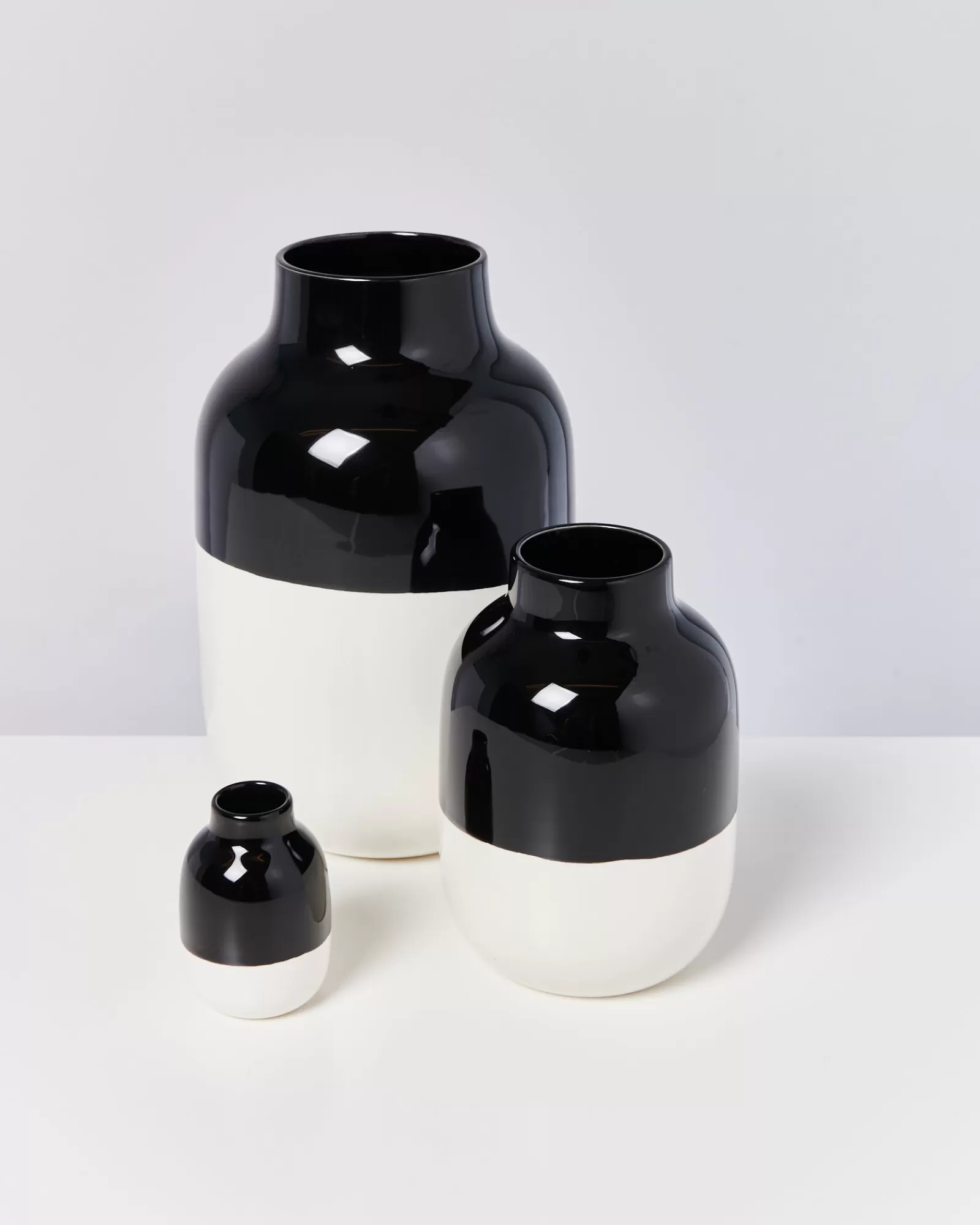 Motel a Miio Nuno Vase M - Black White schwarz weiß Store