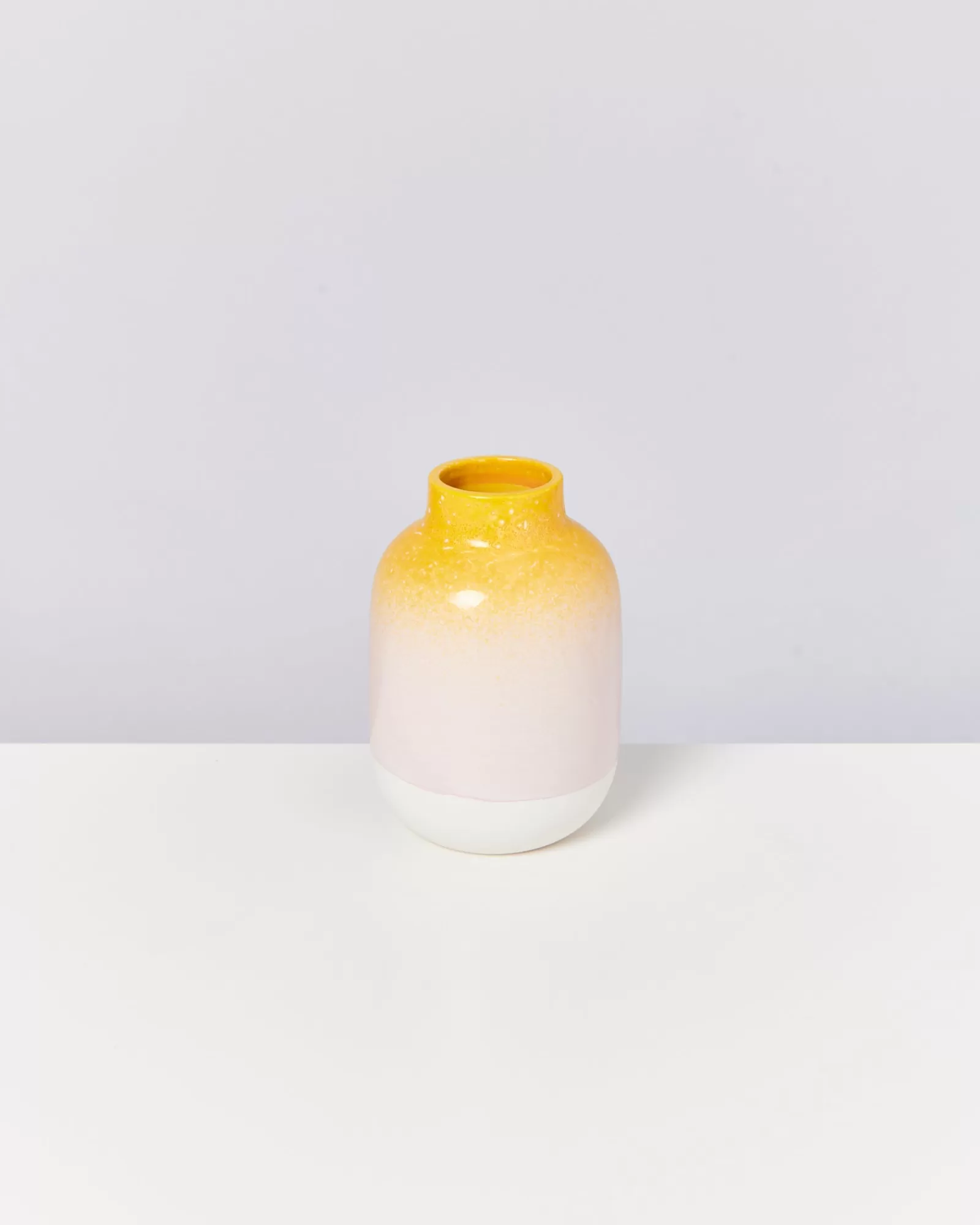 Motel a Miio Nuno Vase M - Yellow Rose Speckled yellow speckled with pink Best