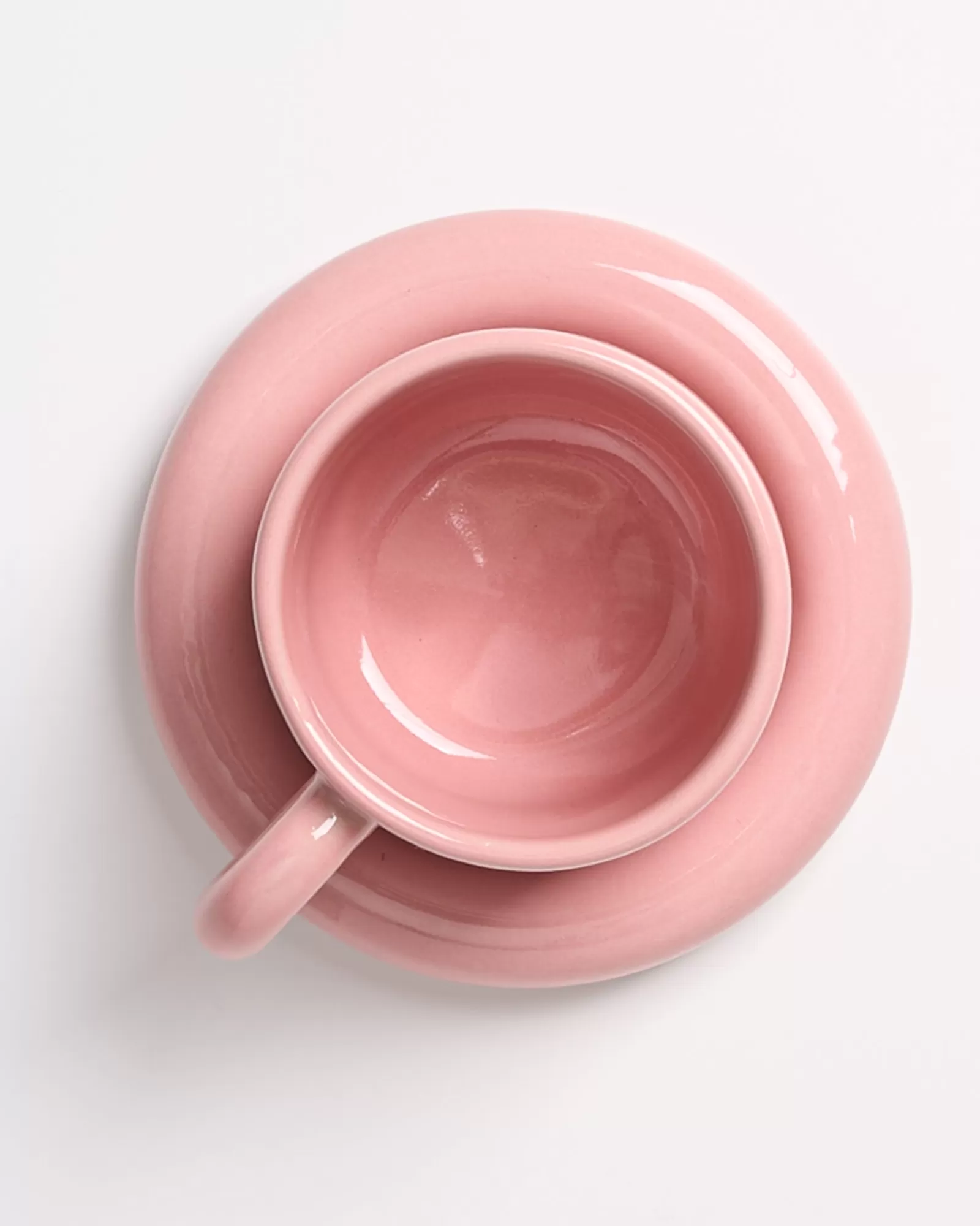 Motel a Miio Seia Cup & Saucer With Heart Pink sand New