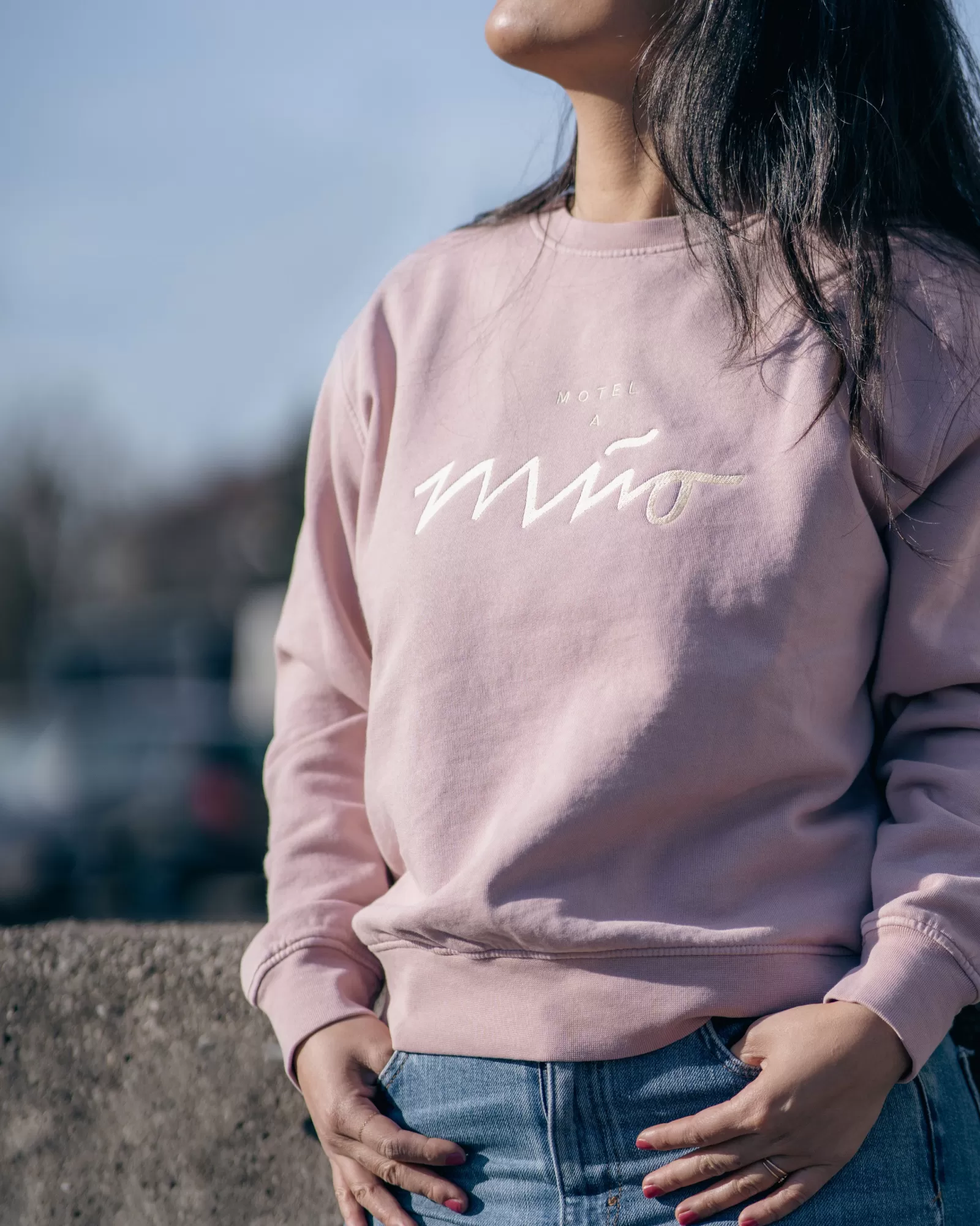 Motel a Miio Sweatshirt Women Rose Yellow rosé gelb Cheap